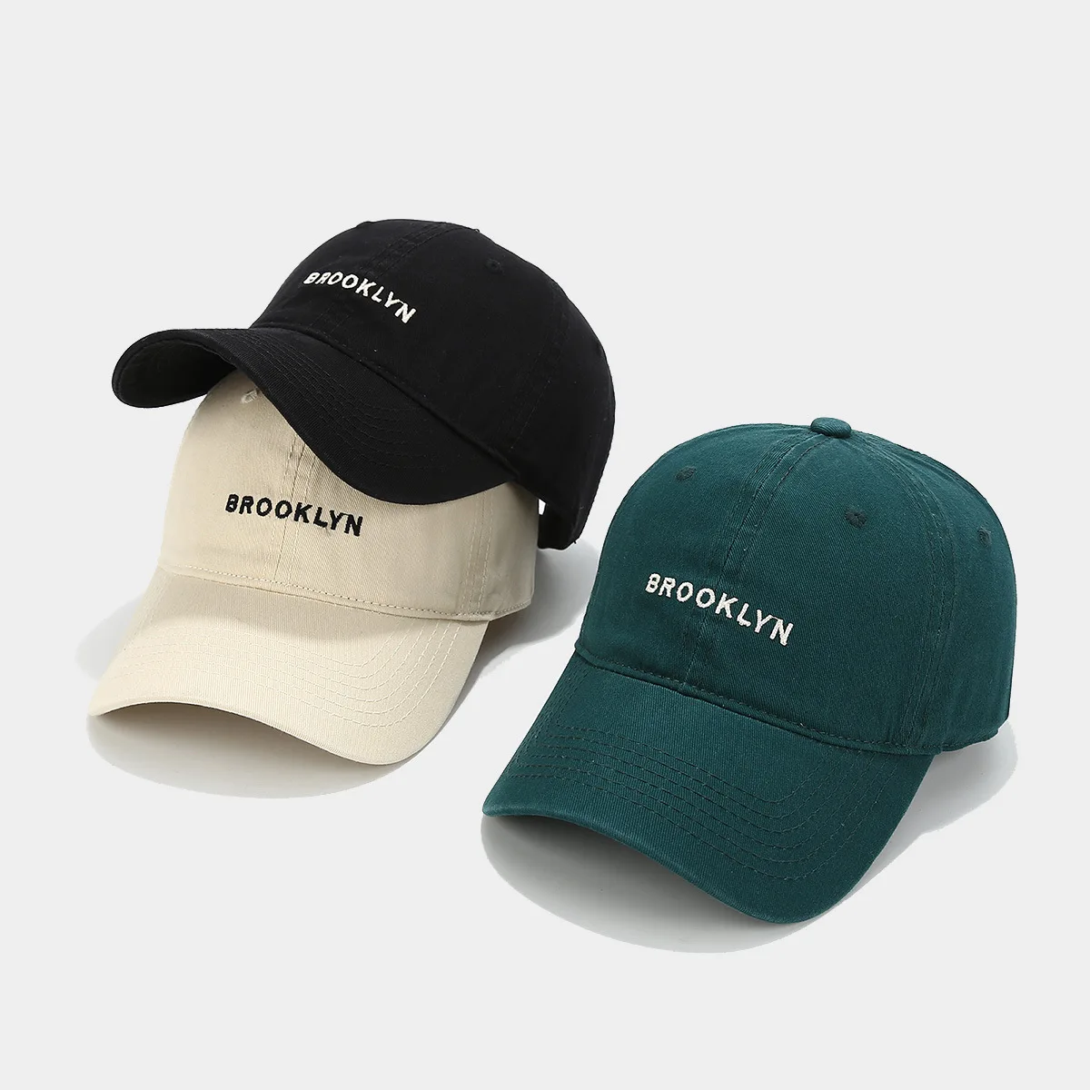 Custom Premium Fabric 6-Panel Unisex Baseball Cap with Embroidery Logo 100% Cotton Fitted Sports Dad Hat