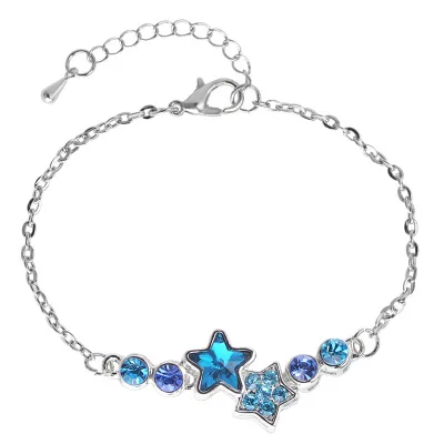 Wholesale Fashion Bracelet Cubic Zirconia Star Bracelet 2019 Gold Charm Pendant  Bracelet In Bulk