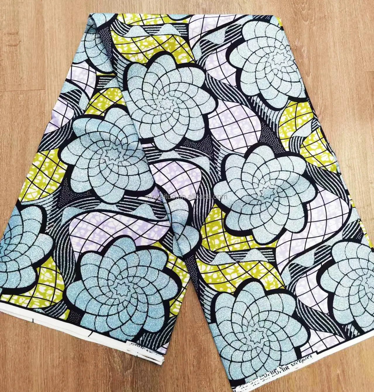 Merchandising products new designs dress fabric custom african wax prints fabric