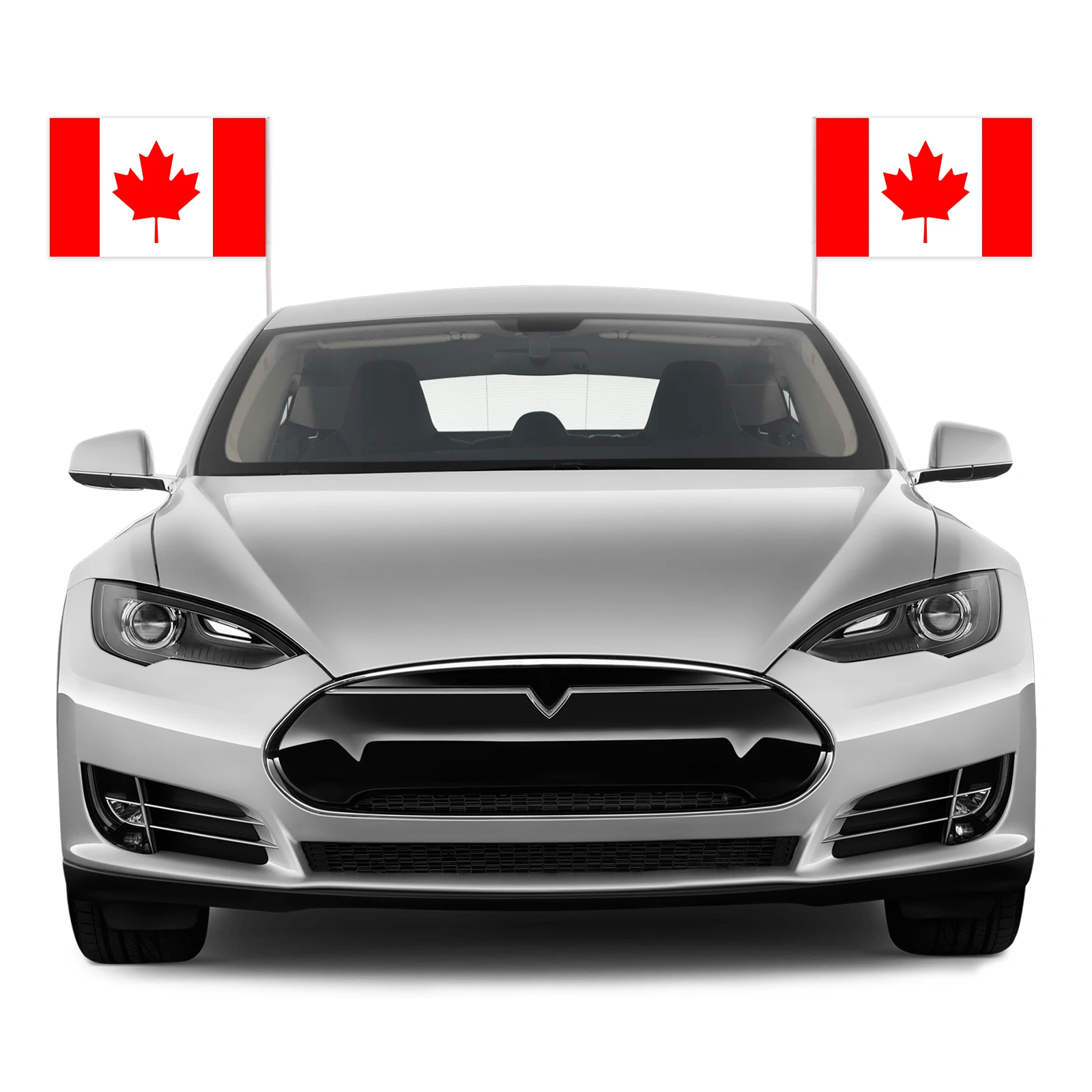Custom-sized Promotional Canada Car Flag 12 X 18 Personalized Polyester Window with Plastic Rod
