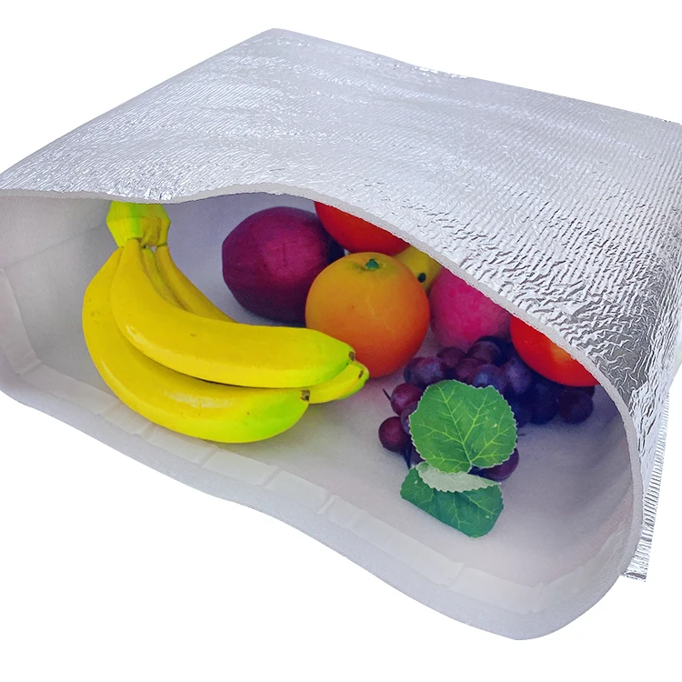 Custom Cold Food Storage Insulated Box Liners Heat Seal Food Take-out Thermal Shipping Packaging Bags