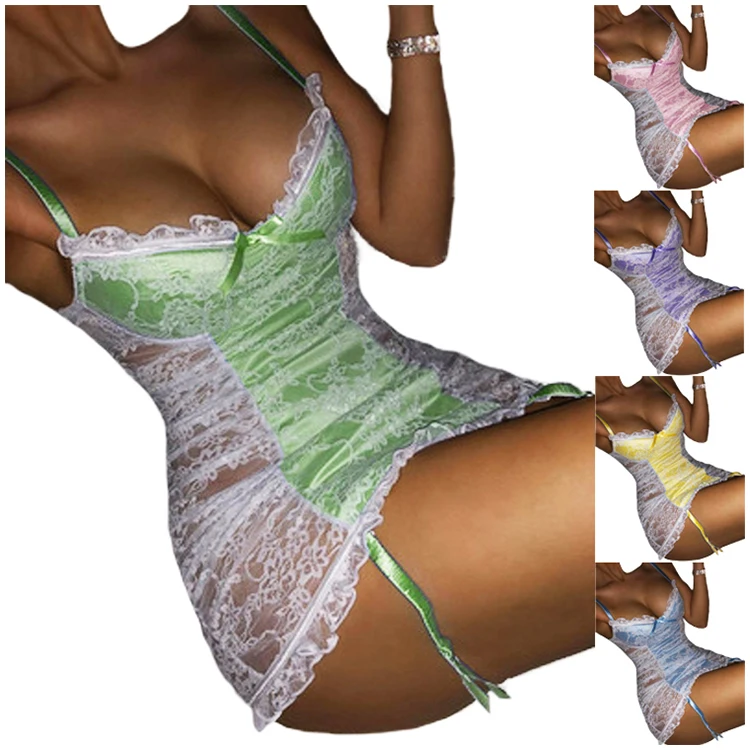 high quality fashion lace perspective temptation lace sling solid color inner waist sexy women erotic lingerie