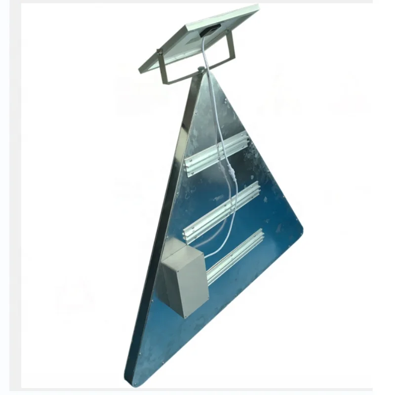 Высококачественный Лидер продаж предупреждающий треугольный СВЕТОДИОДНЫЙ дорожный знак на солнечной энергии