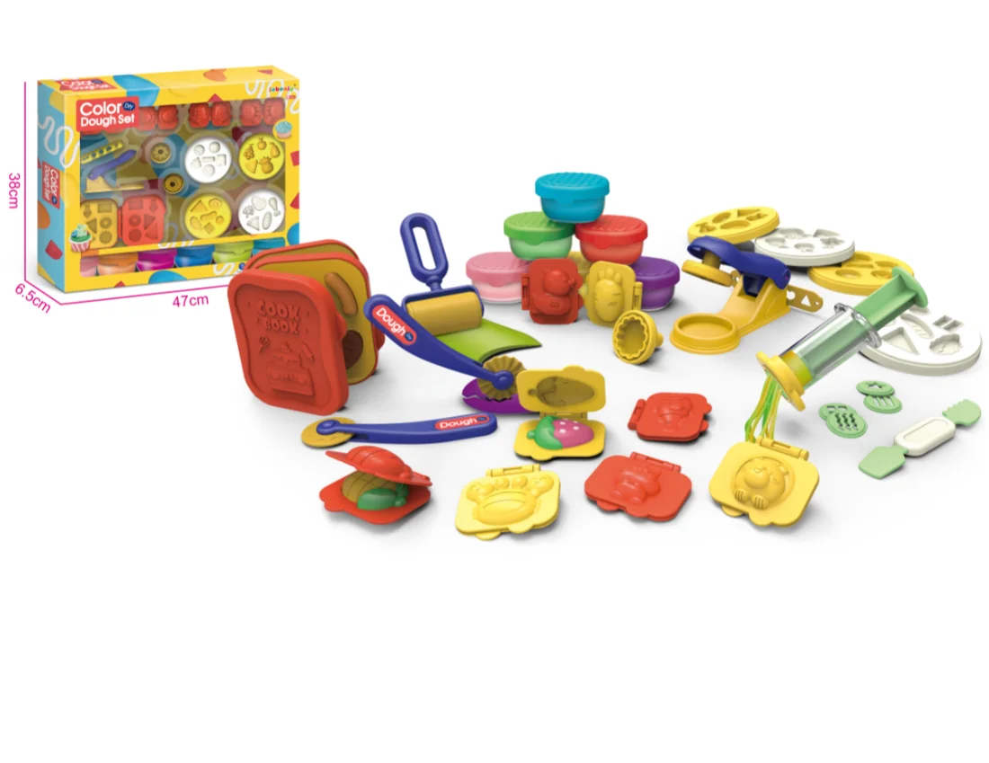 Eco-friendly Kids diy intelligent Manufacturer Factory Modeling Air Dry Clay Tool slime Plasticine Kids Play Dough Set