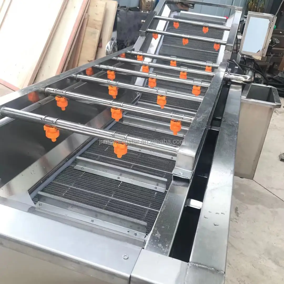 Automatic Olive Kiwi Fruit Vegetable Air Bubble Washer Spinach Peanut Garlic Cleaner Coconut spray bubble rinse Washing Machine