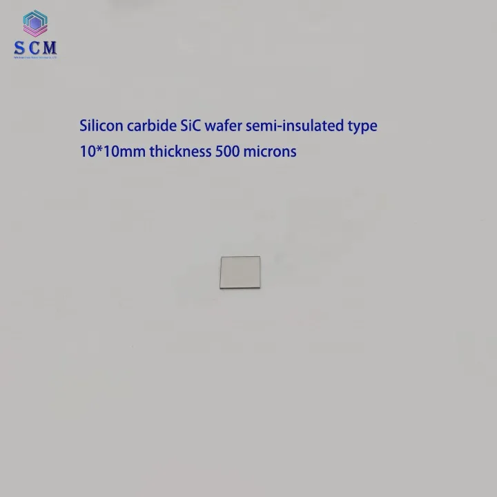 High purity semi-insulated silicon carbide wafer with SiC substrate for scientific research of 5G communication RF devices