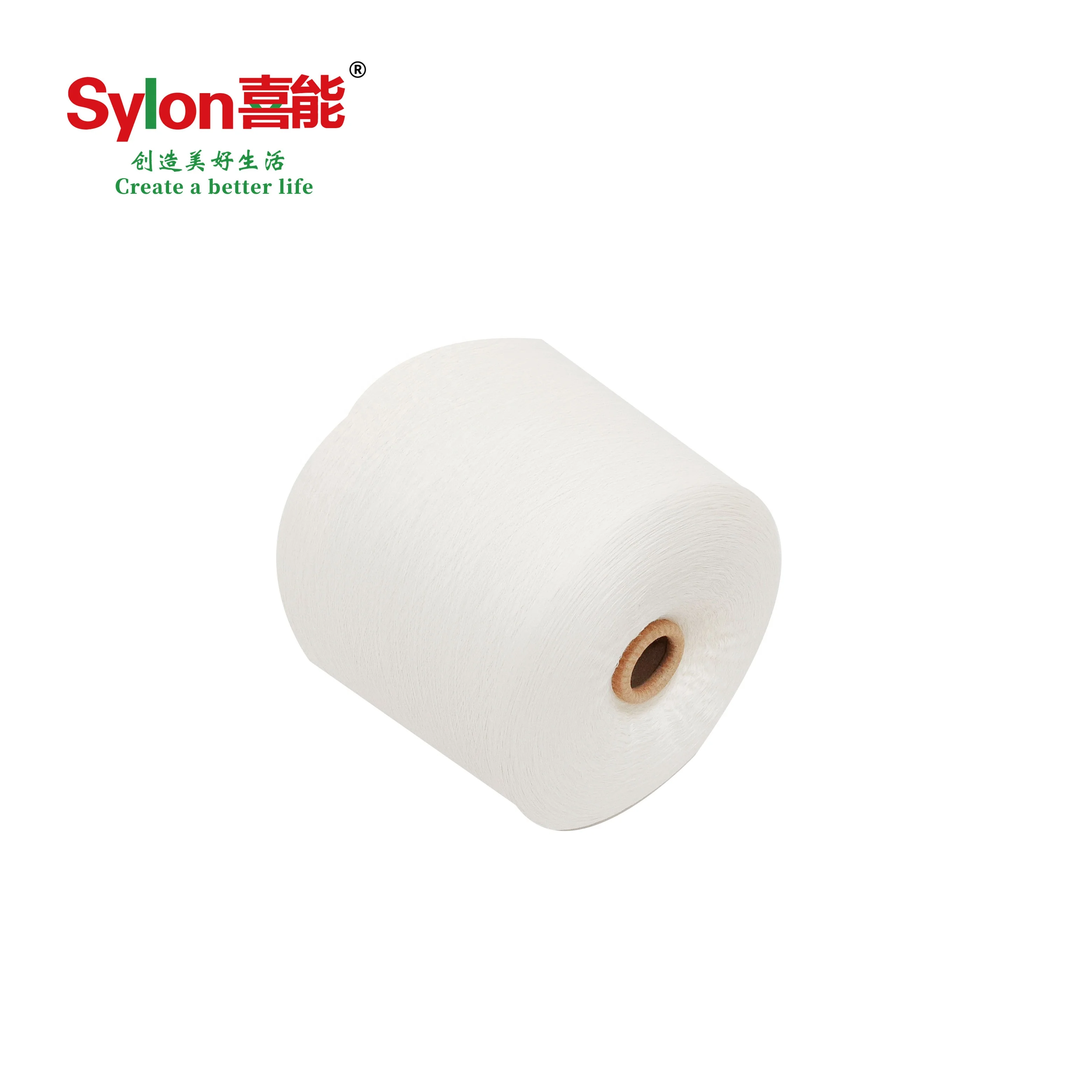 China Factory Direct Sales Moisture Wicking Heating Acrylic Viscose Cotton Blended Yarn for T-shirt