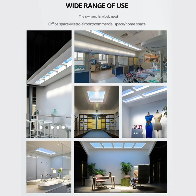DGLUX New Product Aluminum Modern 70w Mi Home Smart Home Roof Window Lighting Fixture Blue Sky Panel Light