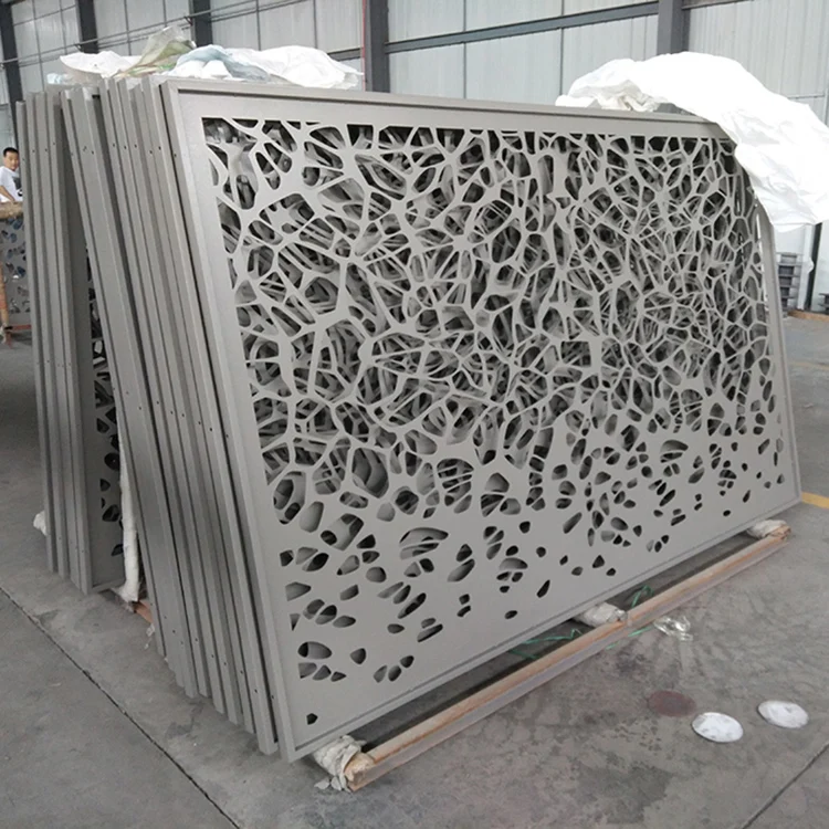 euro style house garden back yard garden boundary laser cut fencing, trellis aluminium sets cheap