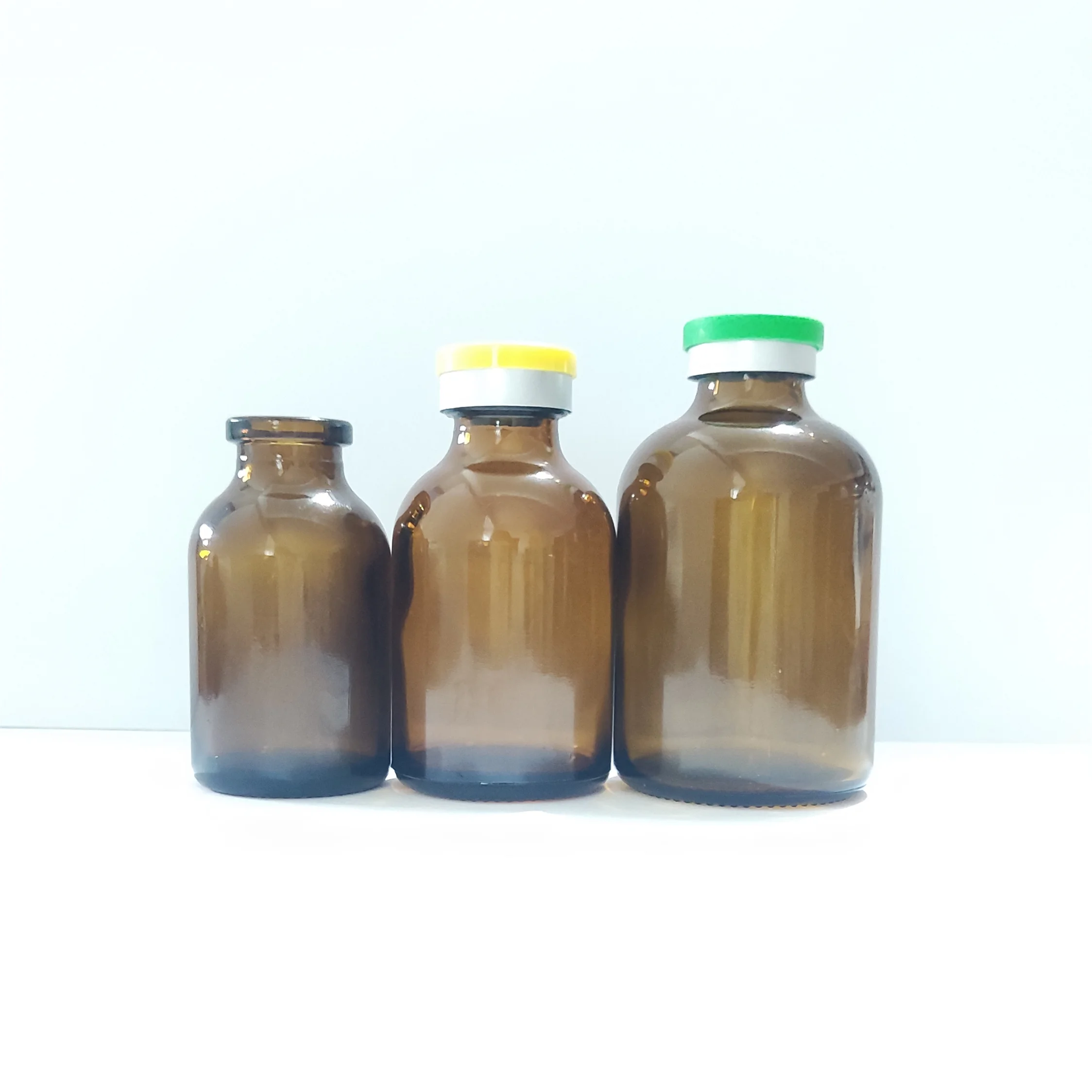 20ml  30ml 50ml  100ml pharmaceutical clear molded sterile glass injection vials for antibiotics