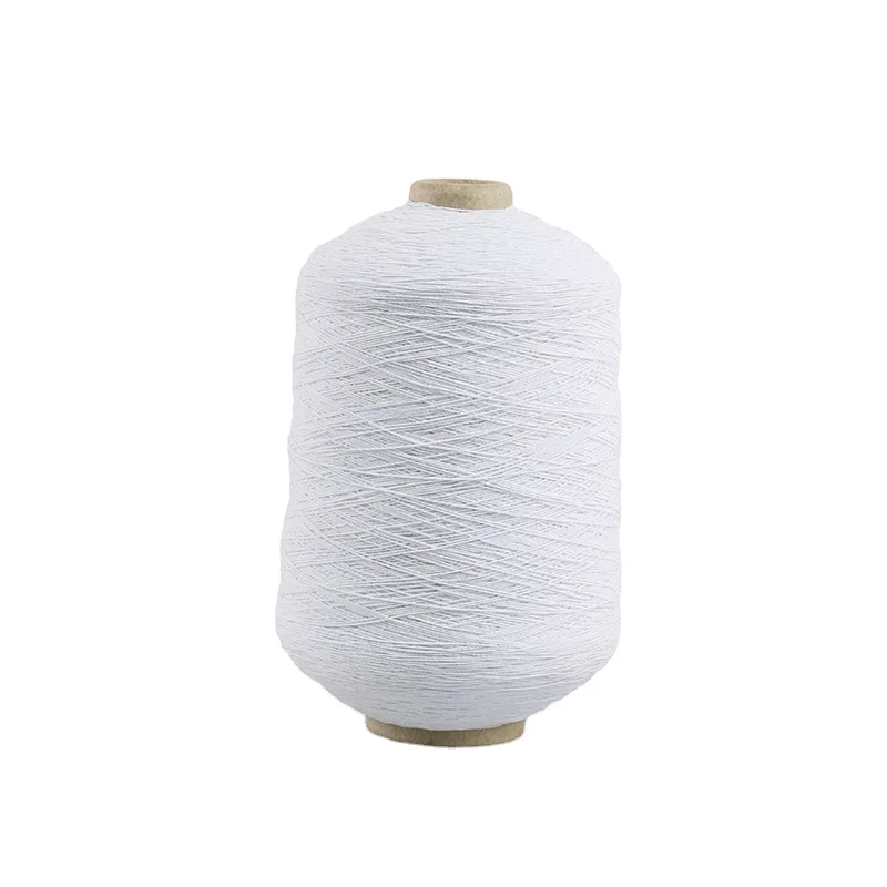 Hot Sale White Covered Latex Elastic Rubber Thread Yarn #110 7575 Rubber Yarn for Knitting Made In China