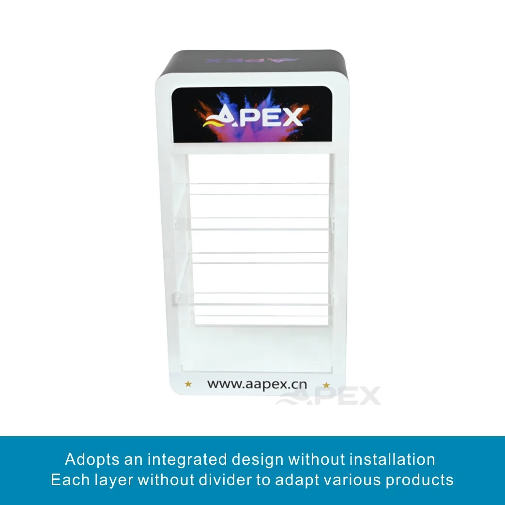 APEX Manufacturer White Acrylic Display Tiered Display Acrylic