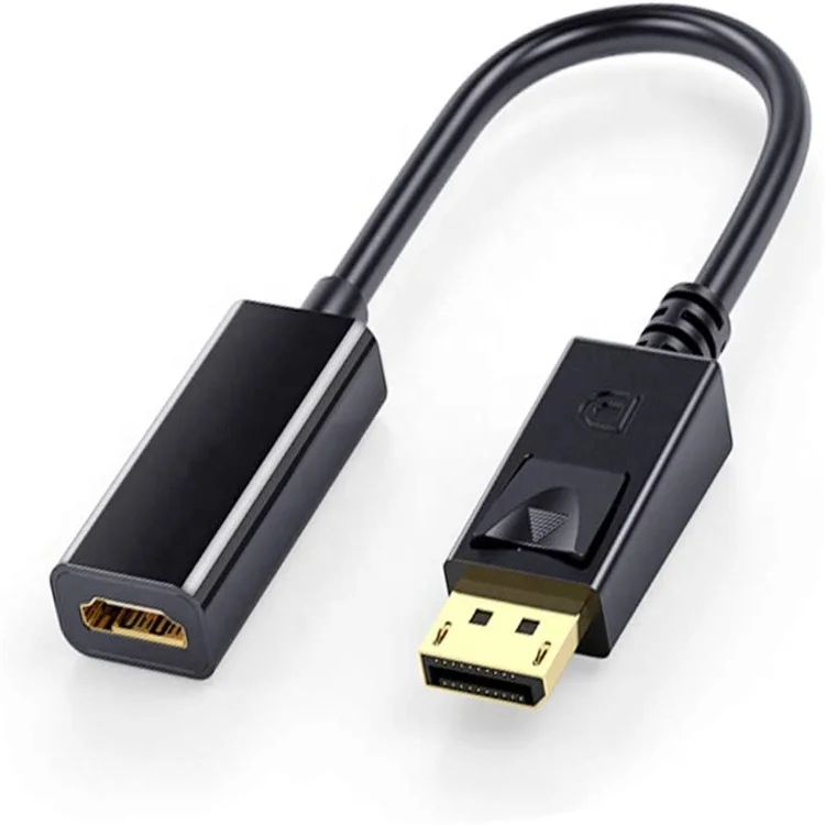 DisplayPort to HDTV Adapter,  4K DP to HDTV Converter Male to Female for Desktop, Laptop, Monitor, Projector HDTV and More