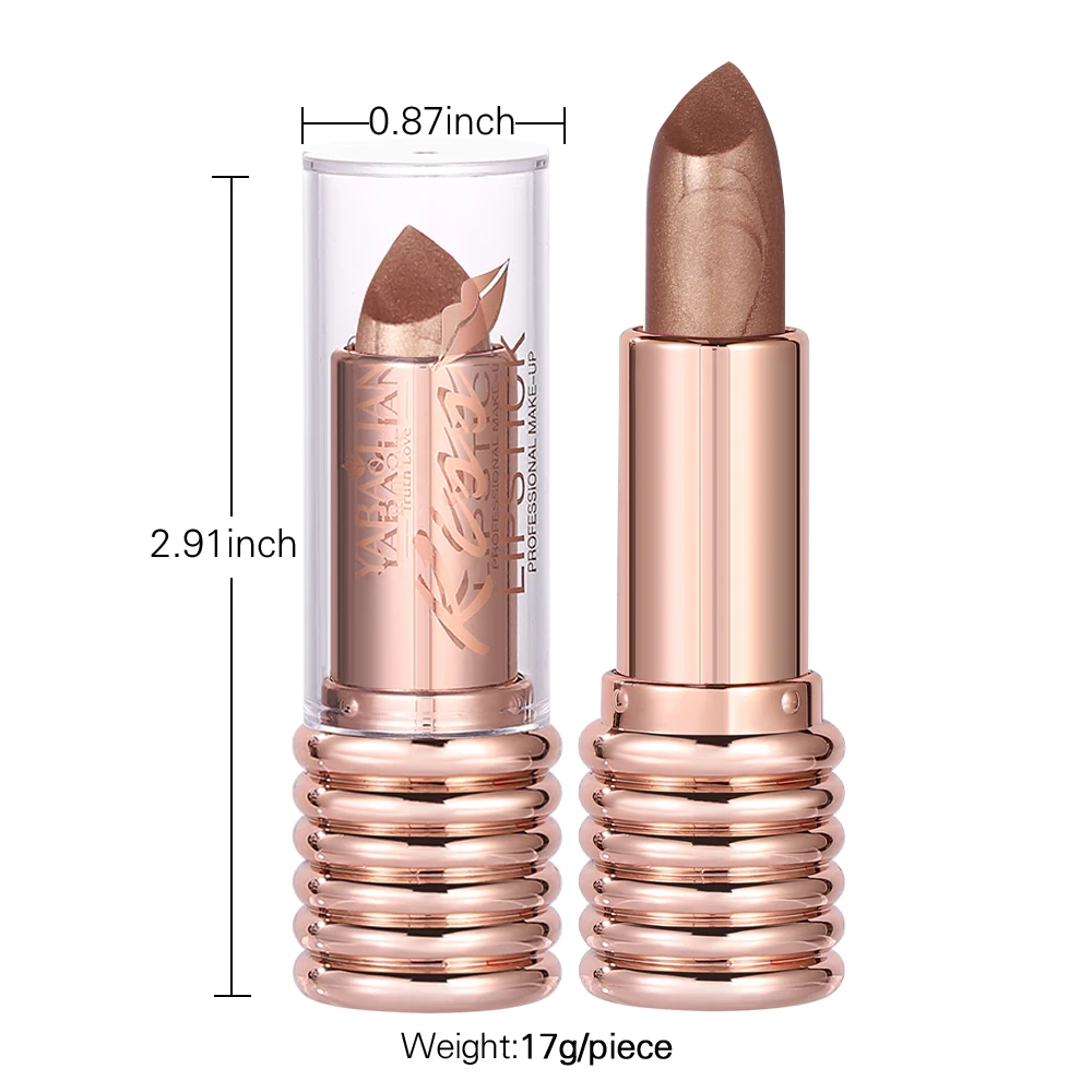 Metallic Liquid Lipstick Non Stick Cup Lip GlossHigh Impact Lip Color Long Lasting Waterproof Lipstick Makeup for Women
