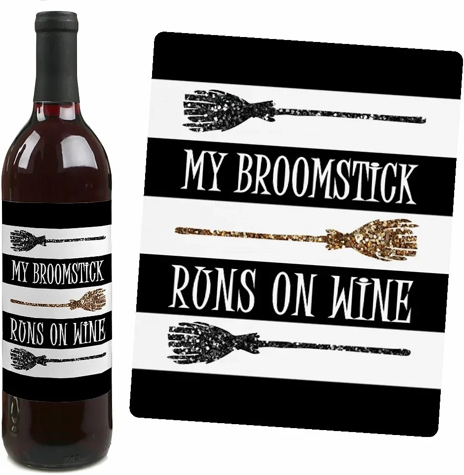 Packaging Wine Bottle Label Custom Stickers Black Label Whiskey Sticker