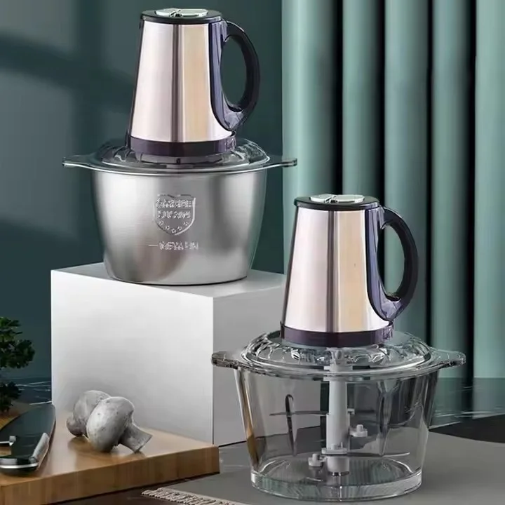 Manufacturers kitchen home vegetable meat chopper food processor stainless steel 2l 3l 5l mincer electric meat grinders