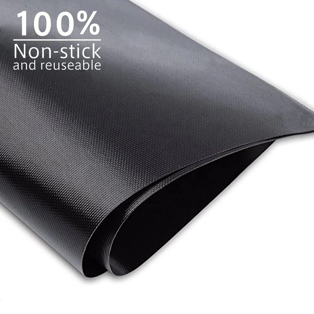 High temperature ptfe coated nonstick fireproof charcoal bbq grill mat
