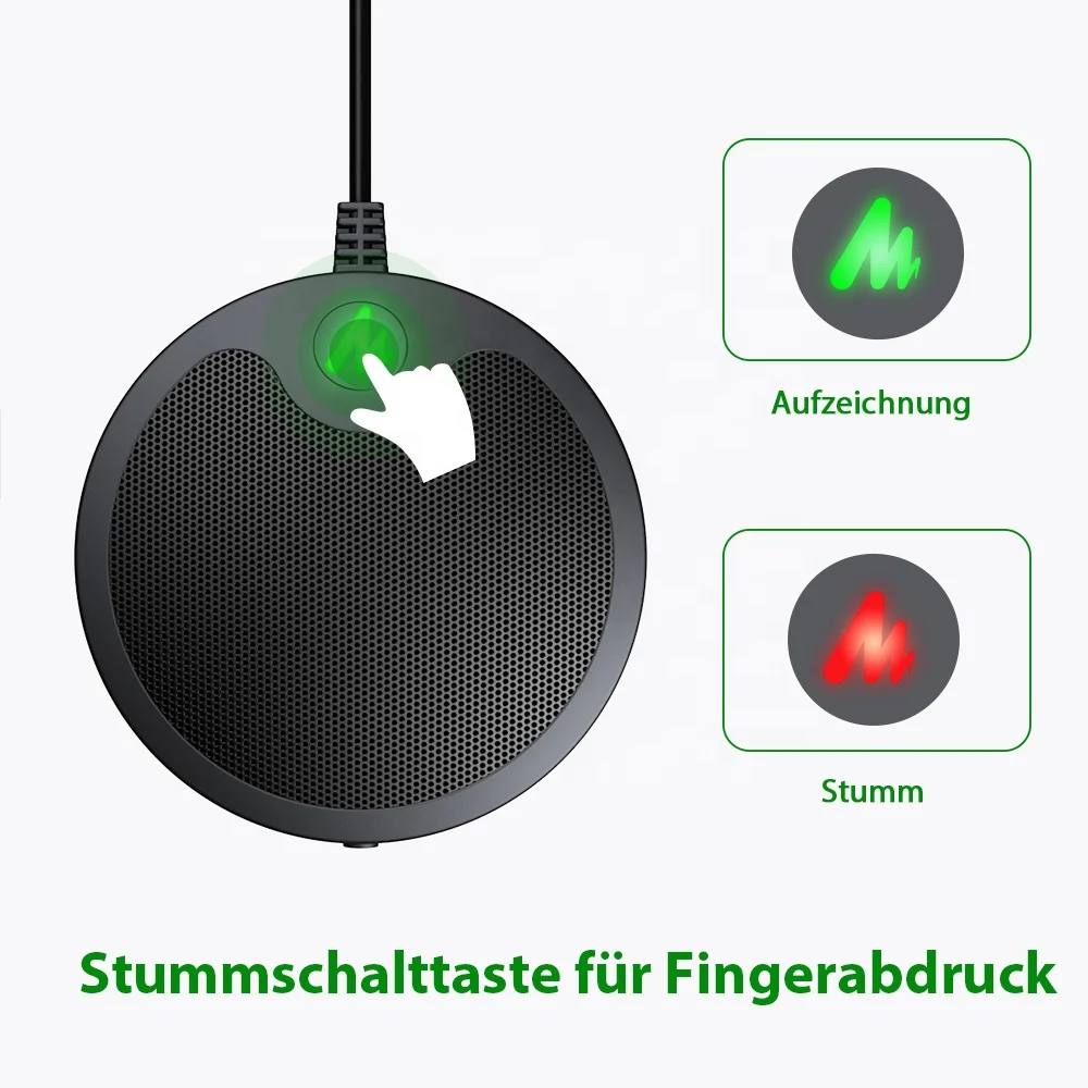 
Professional usb boundary low noise mic recording for skype conference 