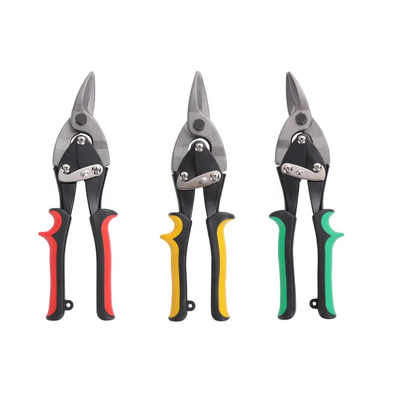 10' iron sheet shears left/right bend straight head 55# High carbon steel for Cutting Metal Sheet aviation tin snips