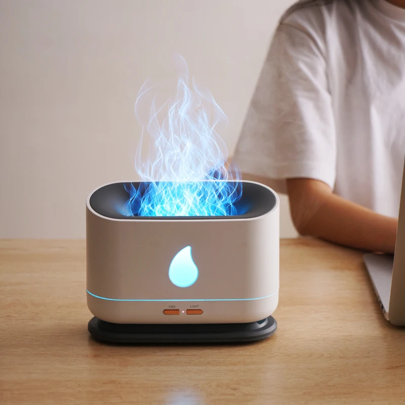 Aromatherapy Portable Fragrance Electric Air Aromatherapy Essential Oil Flame Diffuser Flamme Diffuseur Humidifier