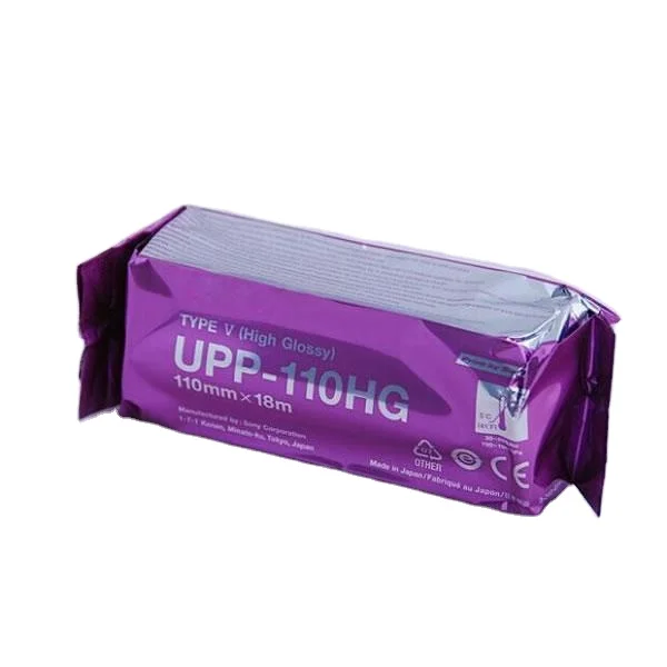 Cheapest UPP-110HG Type V Medical High Glossy Compatible Ultrasound Thermal Papers Roll 110 HG For Sony
