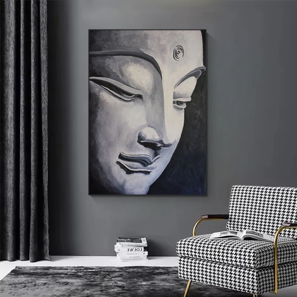 Religious posters Buddhist Buddha canvas art painting Modern home living room decoration murals