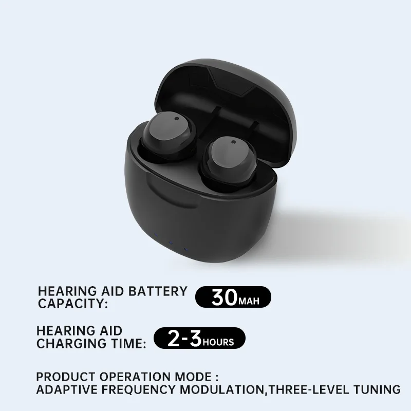 BlueDeer Hot Sale Factory Price Medical Severe Hearing Loss Small Invisible In-ear Hearing Aids Elderly Wireless
