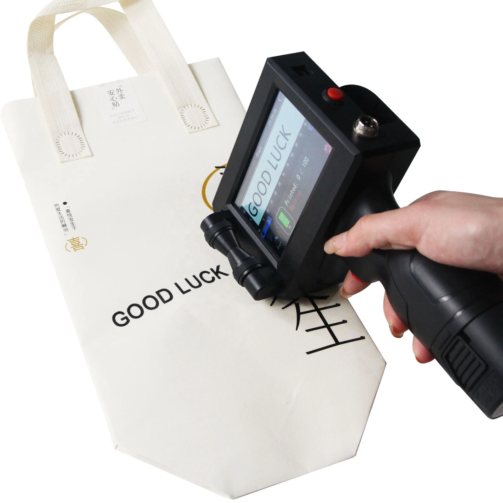 Portable TIJ Printer Industrial Inkjet Batch Coding Machine Handheld Logo Date Printer on Carton Cardboard Box Plastic Bottles