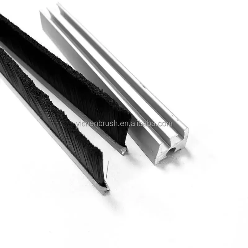 0.5mm Bristles Flexible Dusting Galvanized Industrial Door Strip Sealing Brush