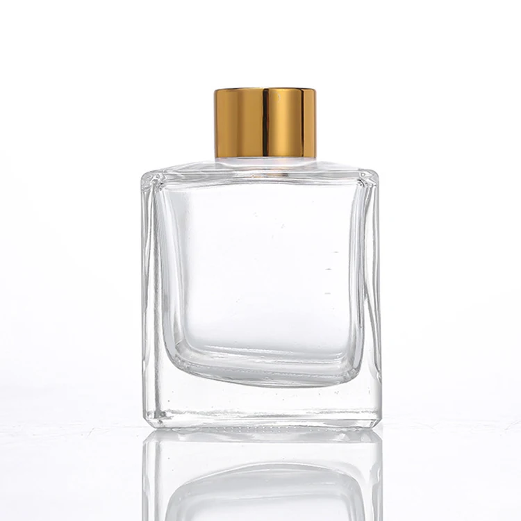 High Quality Hot Sale Different Sizes Round Square Glass Reed Diffuser Bottle 100ml With Stopper