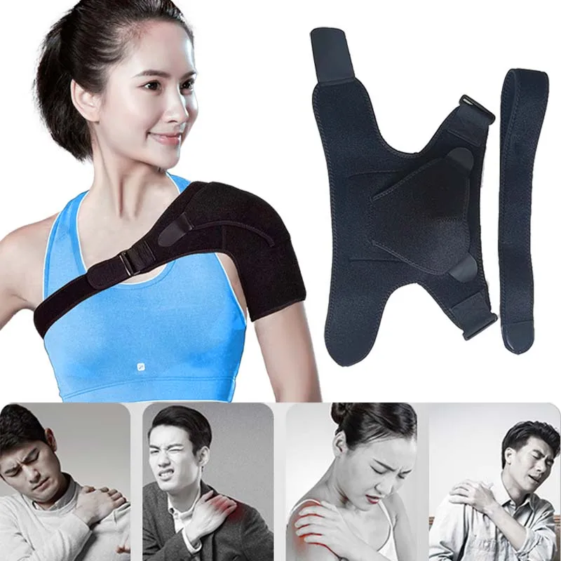 Neoprene Shoulder Support Pads Sports Fitness Shoulder Pads Support Strap Adjustable Shoulder Protection