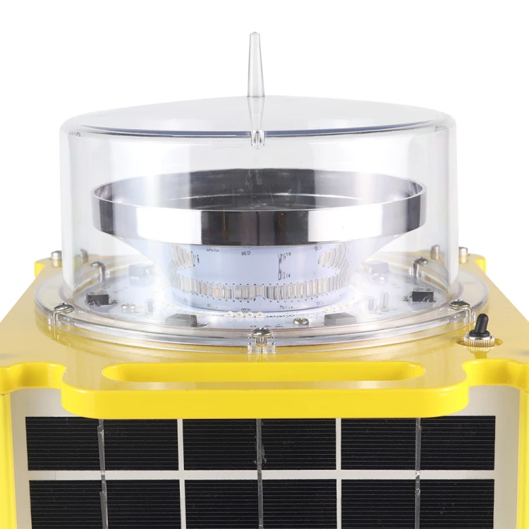 Beacon Lamp Solar Obstruction Lights Red Flash Skyscraper Tower Chimney Navigation Aircraft Warning
