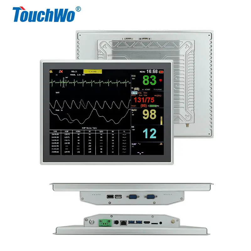 TouchWo industrial pc touch screen inbedded mounted panel high performance embedded touchscreen pc for cabinet