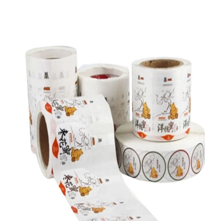 Factory 4 Color Printing Waterproof Beauty Care Products Bottle Label Roll Customized Bath And Body Packaging Label Printing