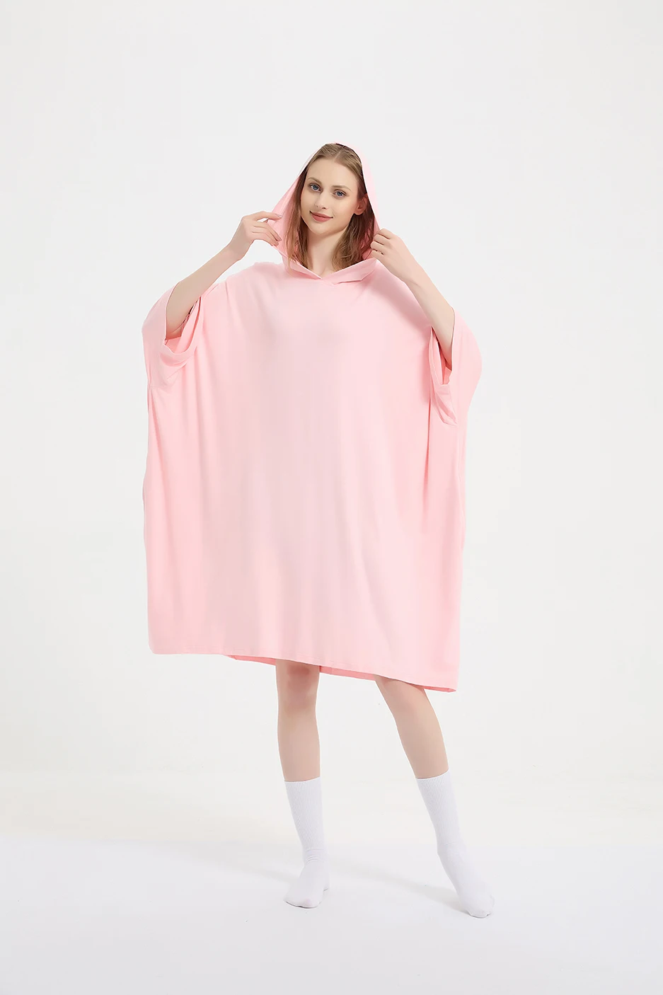 Nightgowns Short Sleeve Nightshirts Cartoon Printed Sleepwear Soft Sleep Shirts Casual Big Size Hood Sleep Dress for Women