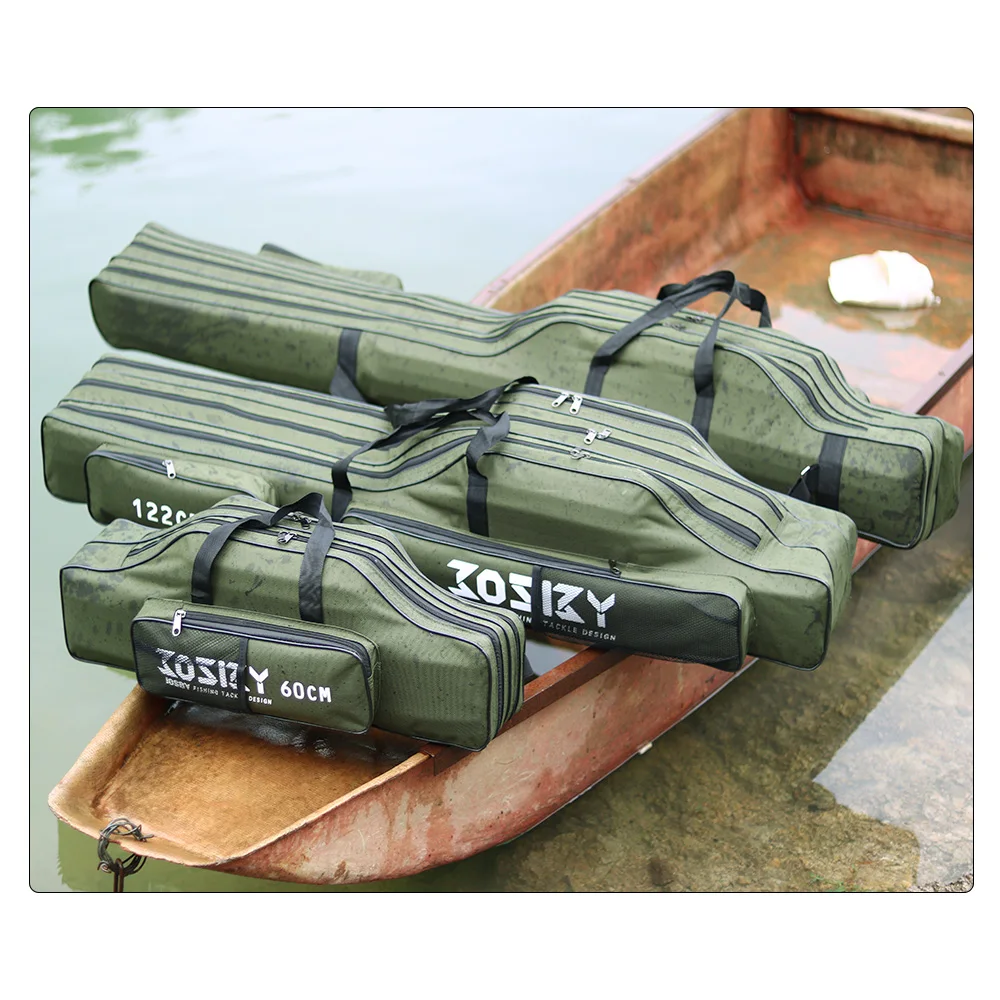 Fishing Rod Storage Bag Oxford Cloth Multifunctional 1/2/3 Layer Large