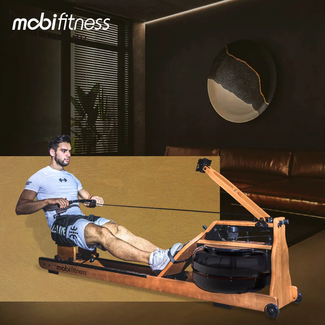  Mobifitness кардио-оборудование Классический Домашний Деревянный гребной тренажер водяная