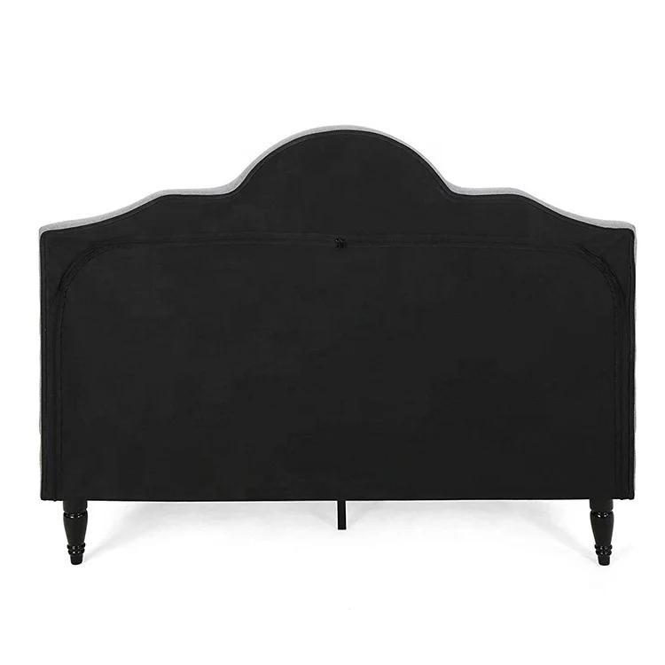hot selling italian cheap family size french country cal king bed frame grey upholstered fabric full head antique wooden bed