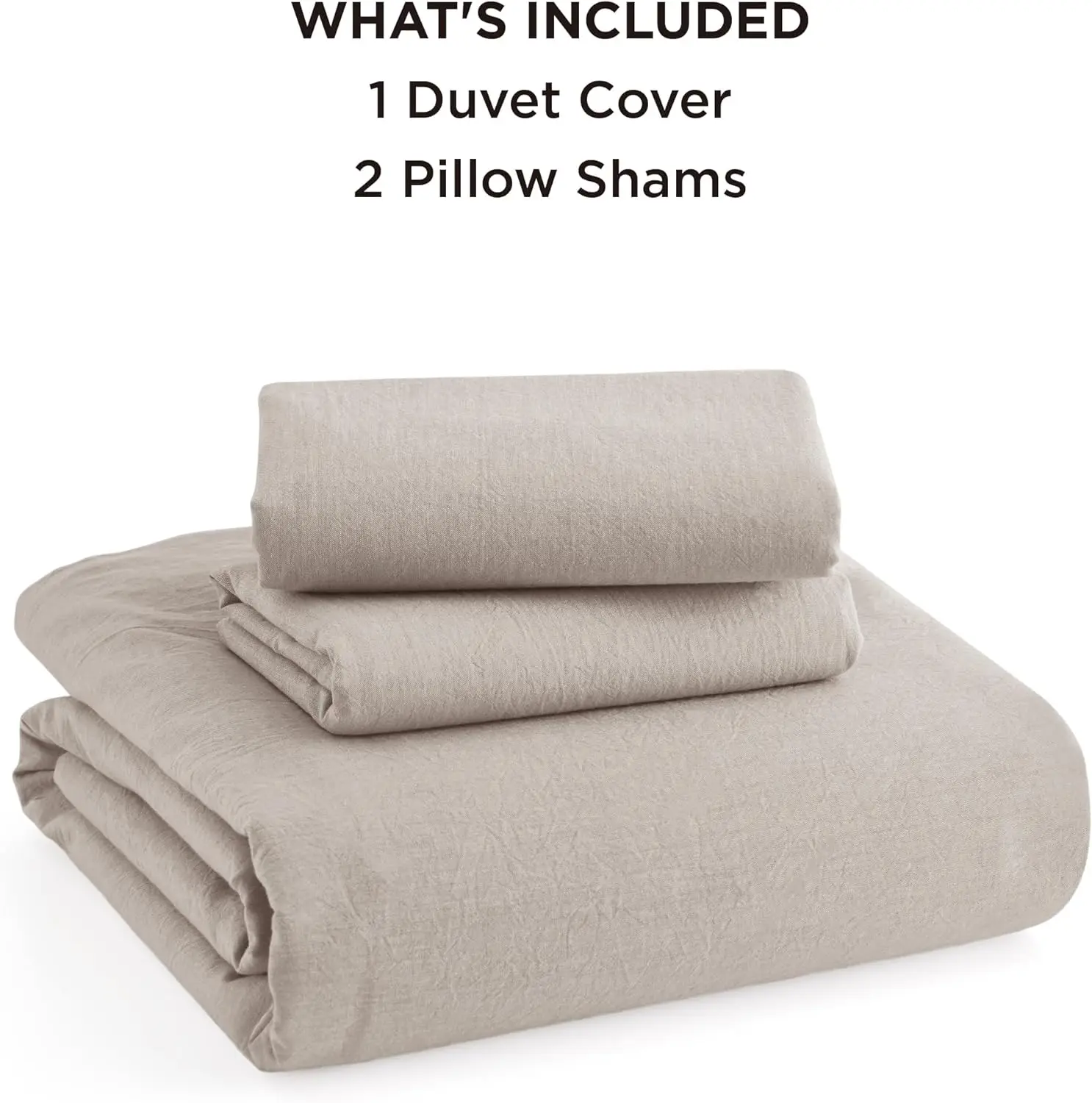 100% Garment Washed Cotton Sheets Set Queen Size, Ultra Soft Cotton Bedding Sheets 4 PCS  Set