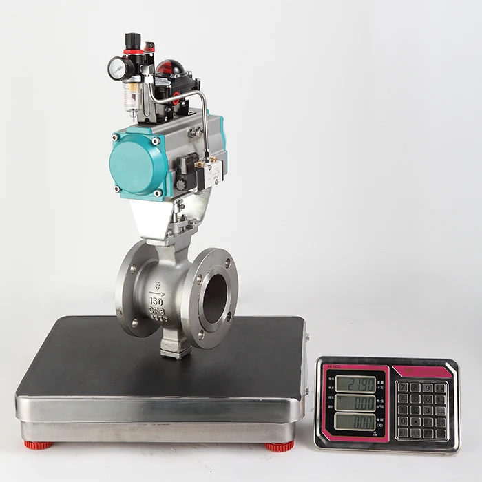 
Xintai VQ640Y-150LB Hard Seal API WCB 3 inch V Type Pneumatic Control Ball Valve 