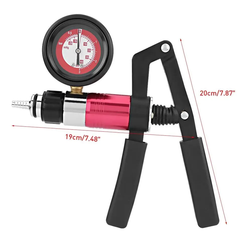 22Pcs Manual Hand Held Brake Bleeder & Vacuum Pressure Pump Tester Kit W/ Case