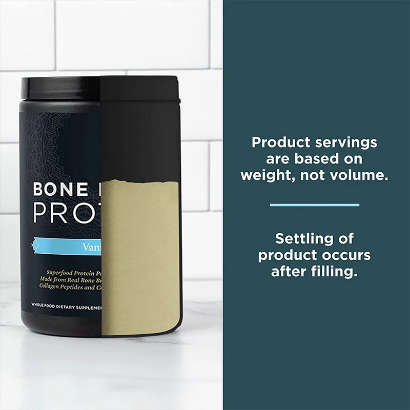 Bone Broth Protein Powder Muscle Builder & Recovery Plus Immune Support Chicken Bone Vanilla Protein Powder Weight Supplement