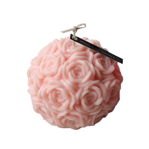 Romance wedding gift candles rose ball candle / Rose Ball Shaped Candles