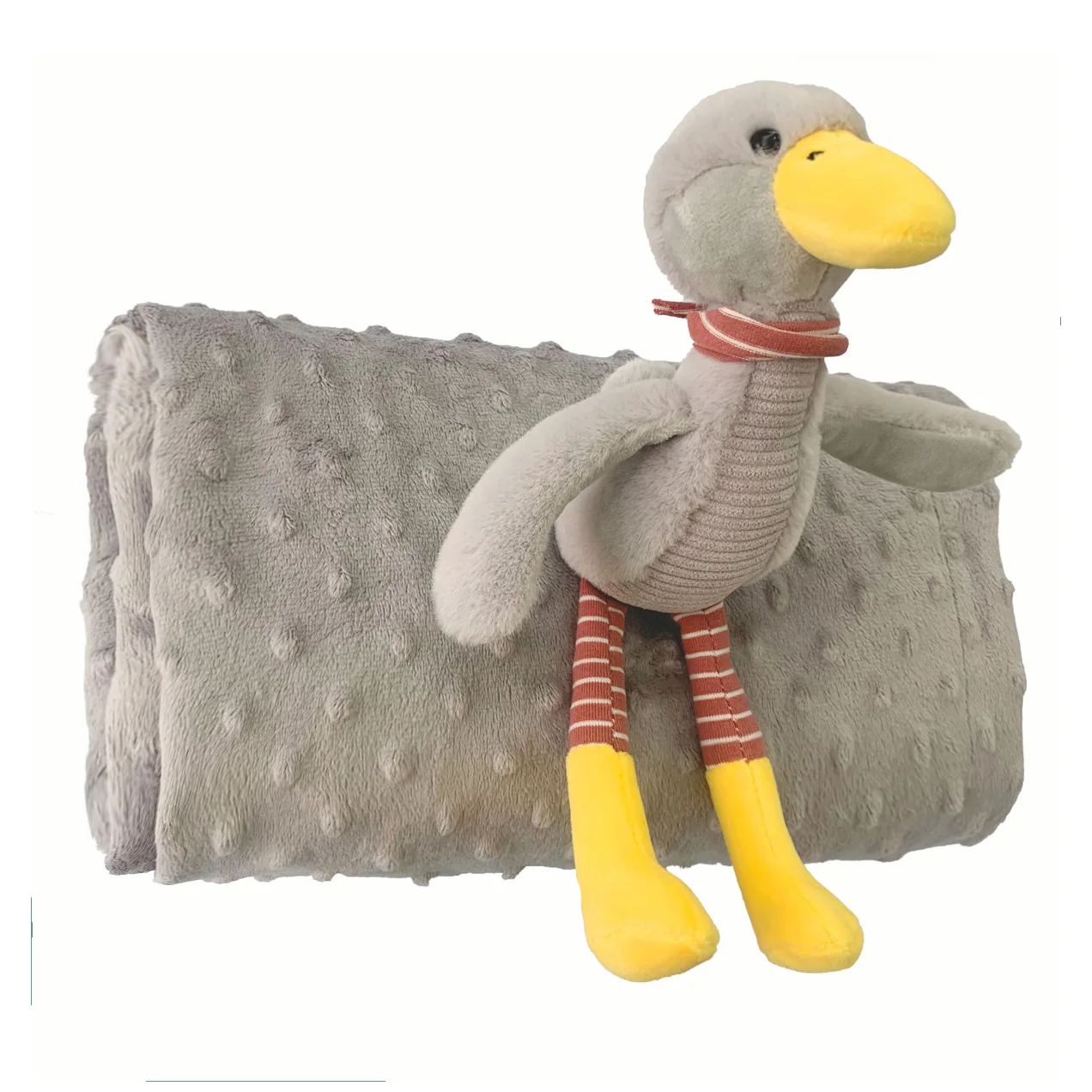 Genuine Modern Dinasor Newborn Baby Blanket Minky Dot Weighted