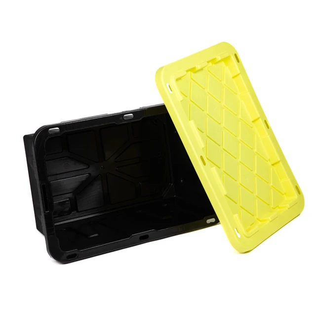 Plastic Storage Box 17 Gallon  Heavy Duty Storage Box  Lockable Container Tote large  plastic storage box