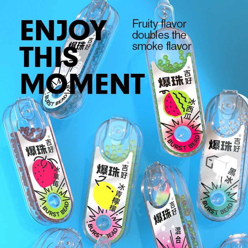 Menthol flavored balls for smoke flavored capsules for smoke flavored beads for smoke