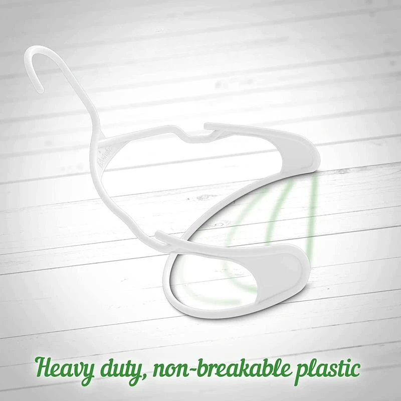 Dry and Wet Notched Anti-slip Plastic Clothes Hanger Ultra-thin Space-saving Storage Finishing Seamless Drying Rack