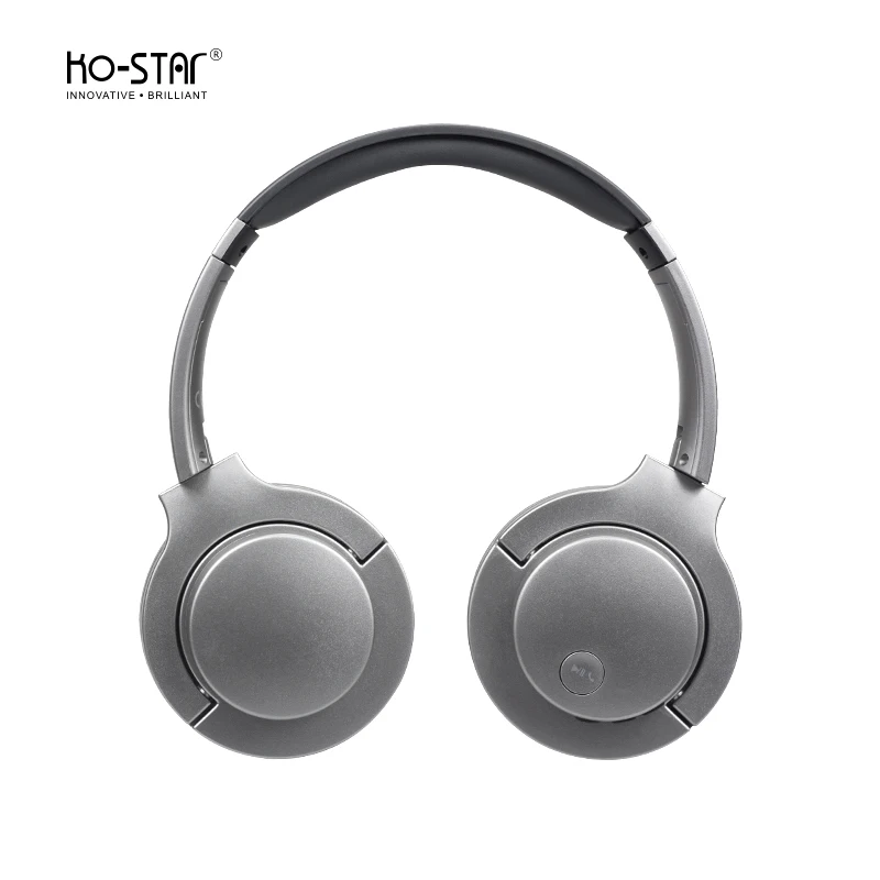 Bluetooth Over Ear Noise Cancelling Wireless Headphones, Stainless Steel, Type-C Charging