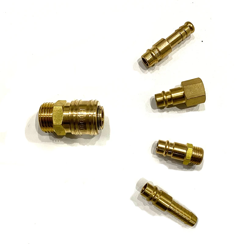 
China Factory German type male thread Brass air Quick Connecter set for Air Tools 