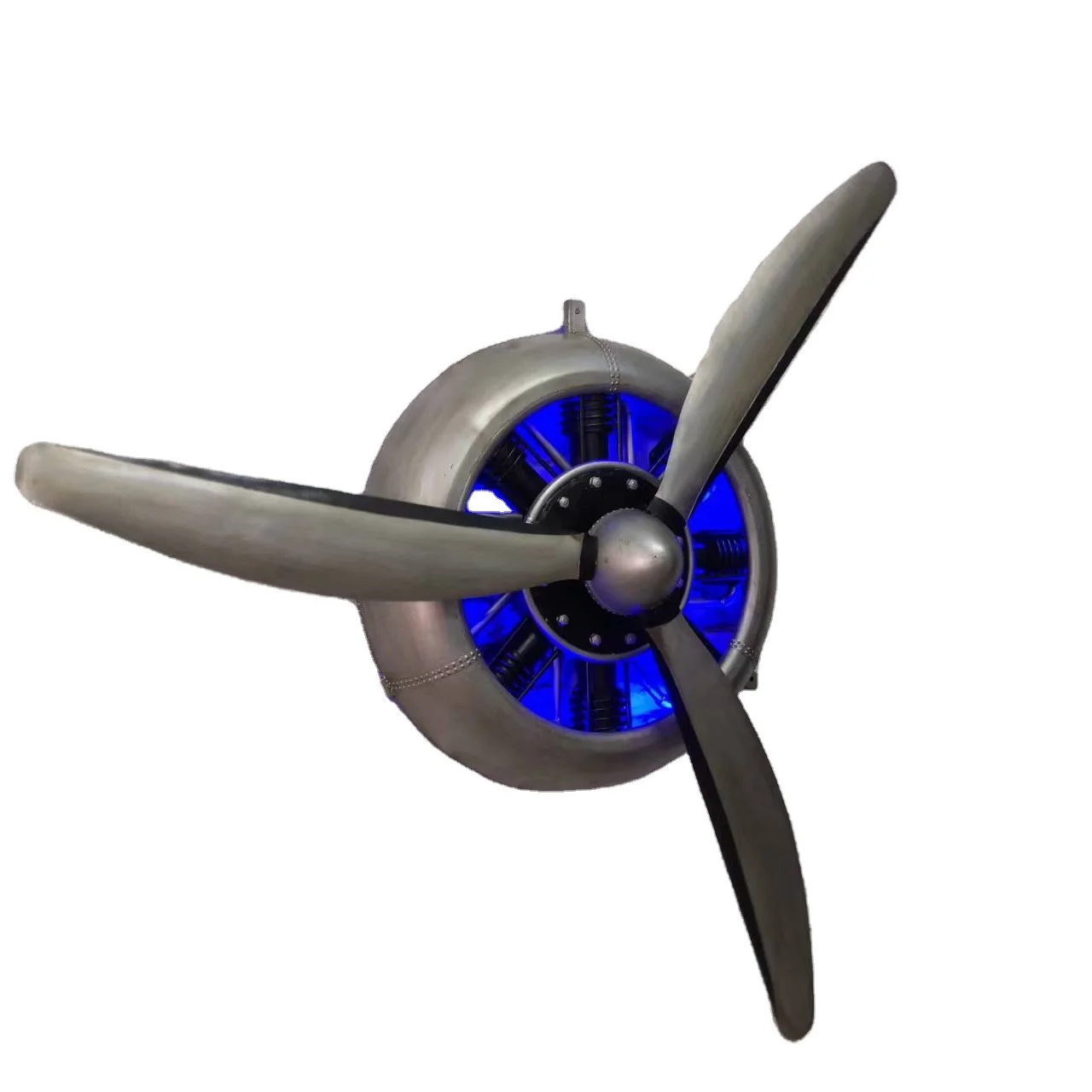 Antique Home Decor Ornament Electric propeller Crafted Metal Sculpture Iron Vintage Art Customized size